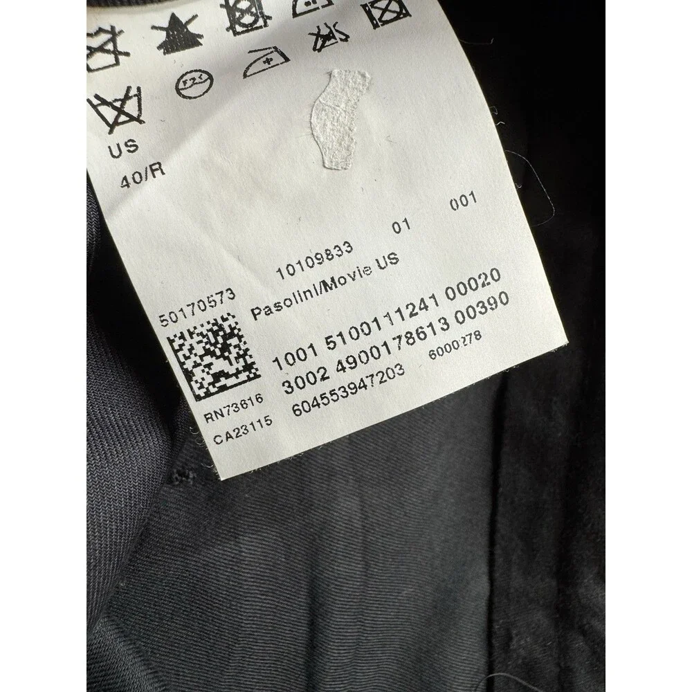 Hugo Boss Mens Flat Front Dress Pants Luxury Wool Business Suit Separates Sz 36